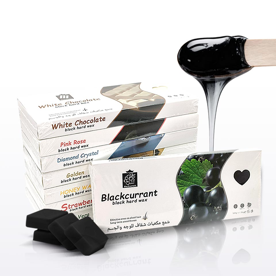 500g Blackcurrant Scented Hard Depilatory Wax Block