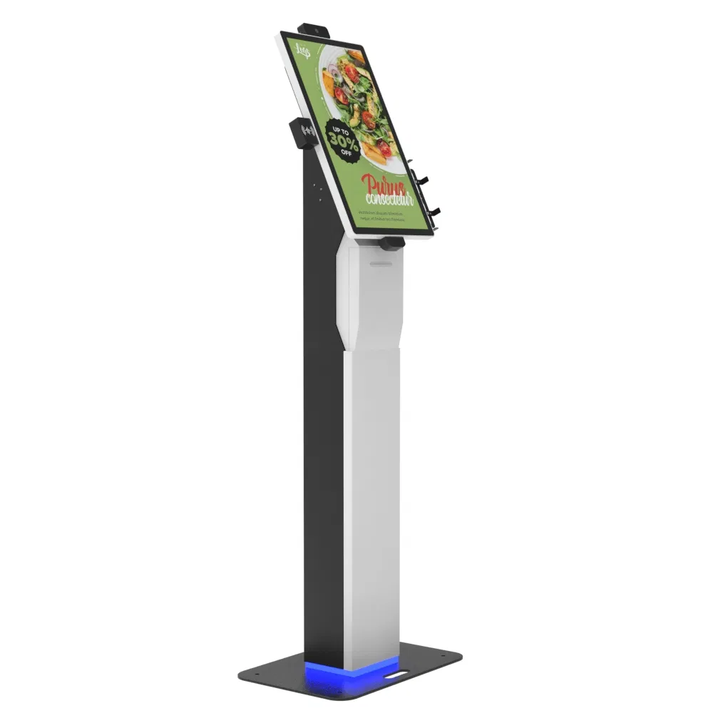 18.5 Inch Touch Screen Fast Food Automated Restaurant Printing and Touch Bill Payment Customize Functions Machine Terminal NFC Indoor Self Service Order Kiosk