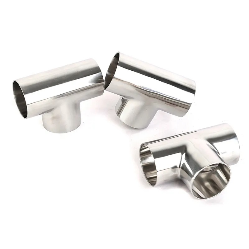 Premium Sanitary Short Weld Tee 3 Way Pipe Fitting in SS316L