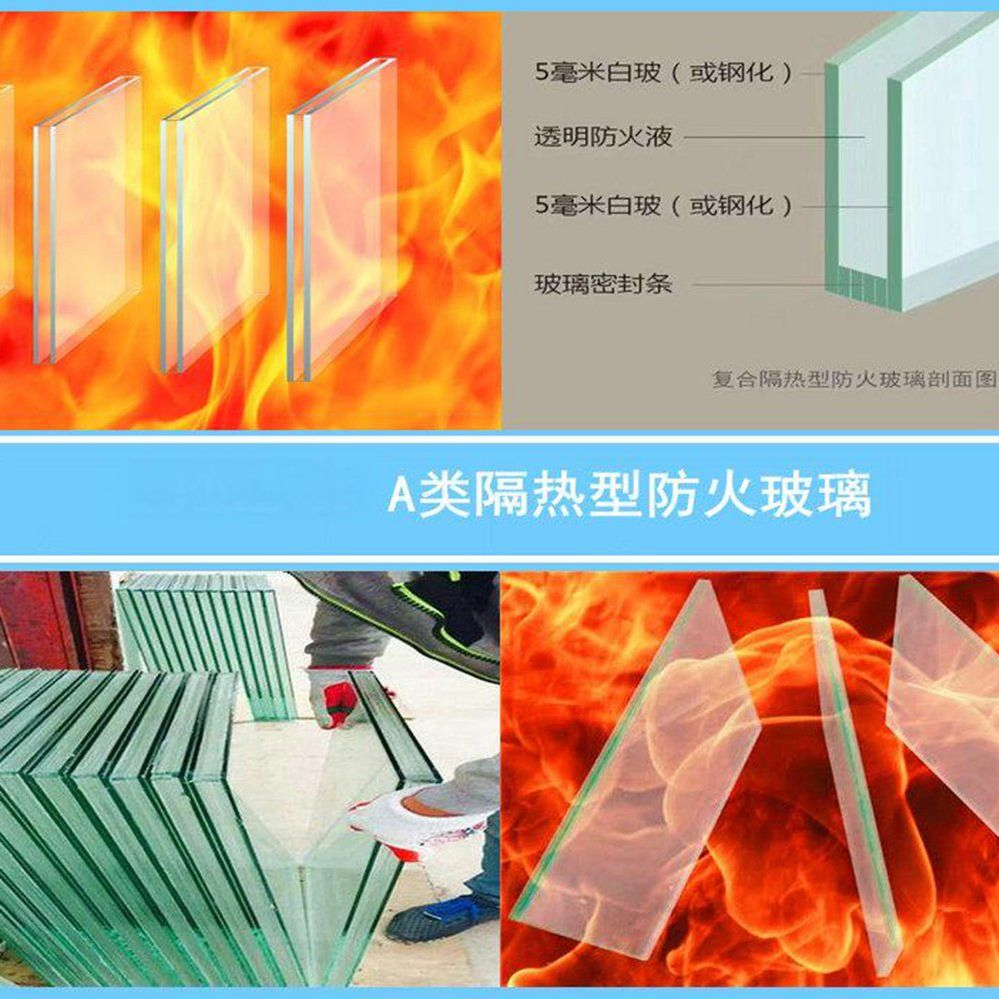 Fireproof Security Glass for Modern Home Windows and Doors