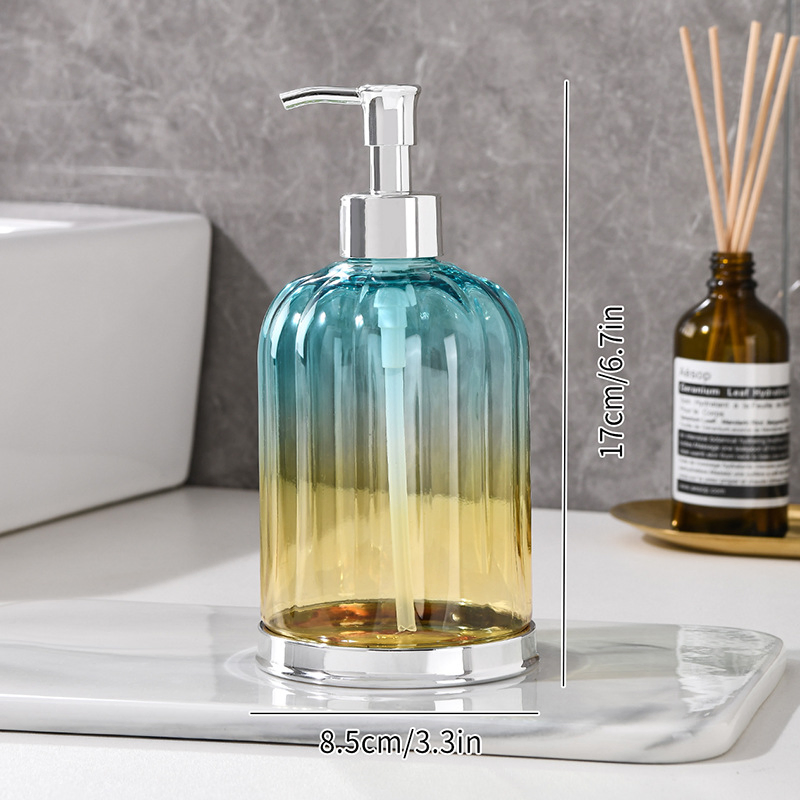 Nordic Light Luxury Push-Type Soap Bathroom Shampoo Shower Gel Dispenser Bottle with Pump