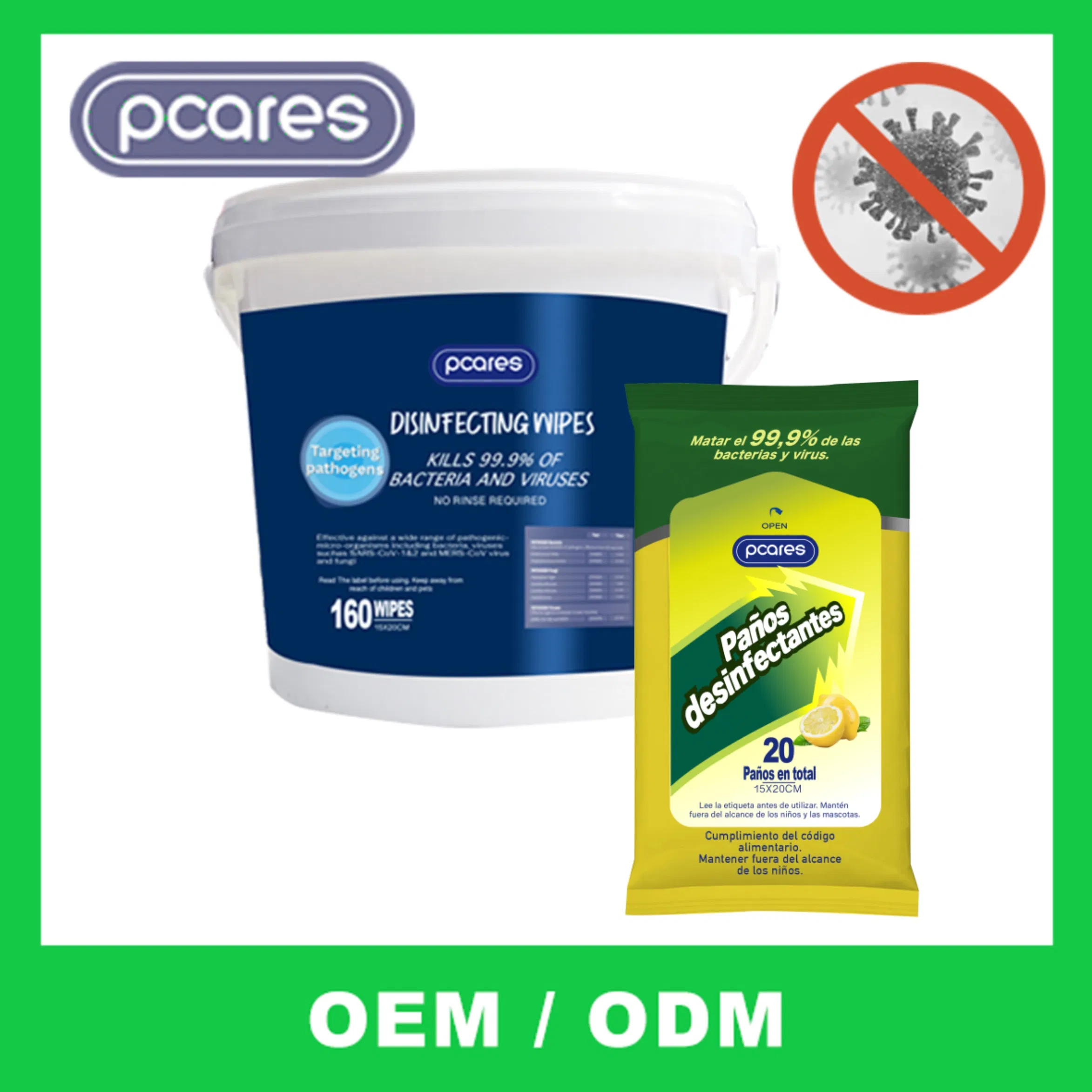 Wholesale Cheap Price 75% Alcohol Wet Wipes Antibacterial Disinfecting Wet Wipes for Daily Cleaning