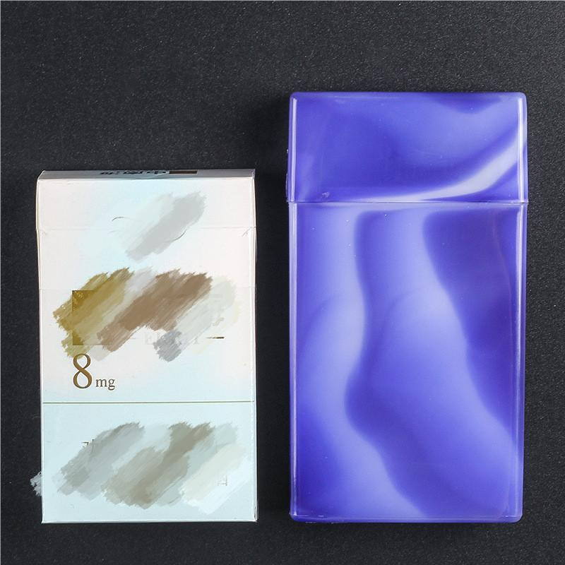 Ea449 High Quality 20 Piece Capacity Plastic Tobaccos Case Accessories portable Mini Travel Water Ripple Fashion Tobacco Cases