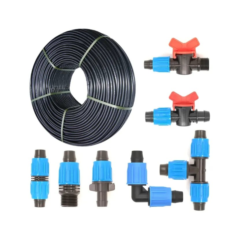 Manufacturer Agricultural Farm Drip Irrigation System Drip Irrigation Tape Fittings Coupling Drip Tape Connectors