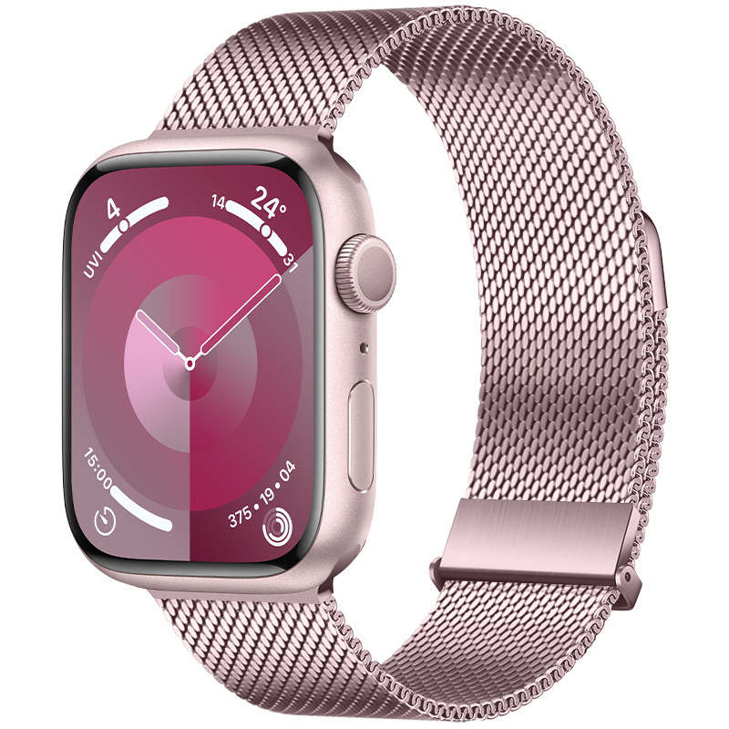 Stainless Steel Metal Magnetic Milanese Loop Watch Strap Band for Apple Samsung
