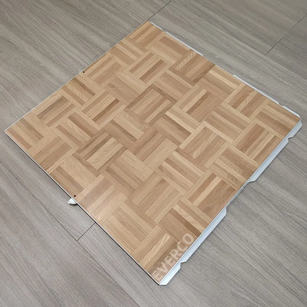 3FT/4FT Oak Wooden Portable Cam-Lock Mobile Dance Floor for Rental Company Hotel Events Flooring