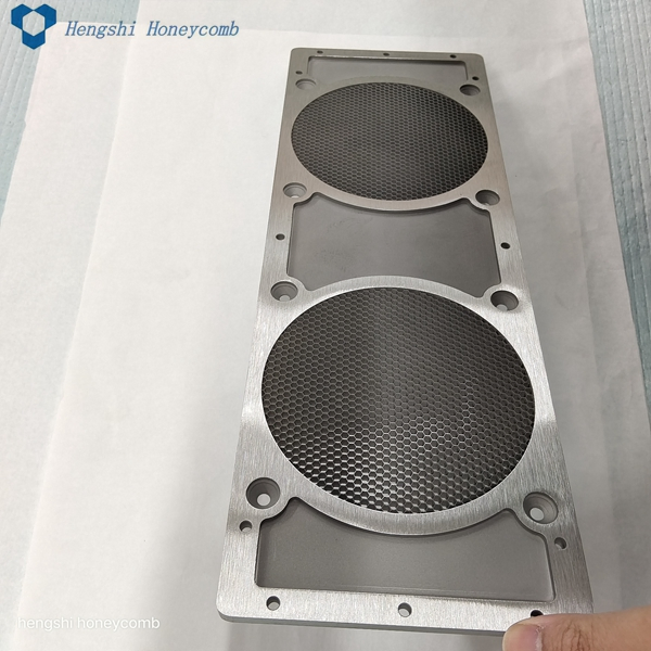 3.2mm High Temp Brazing Double Windows EMI Shielded Steel Honeycomb Ventilation Panels