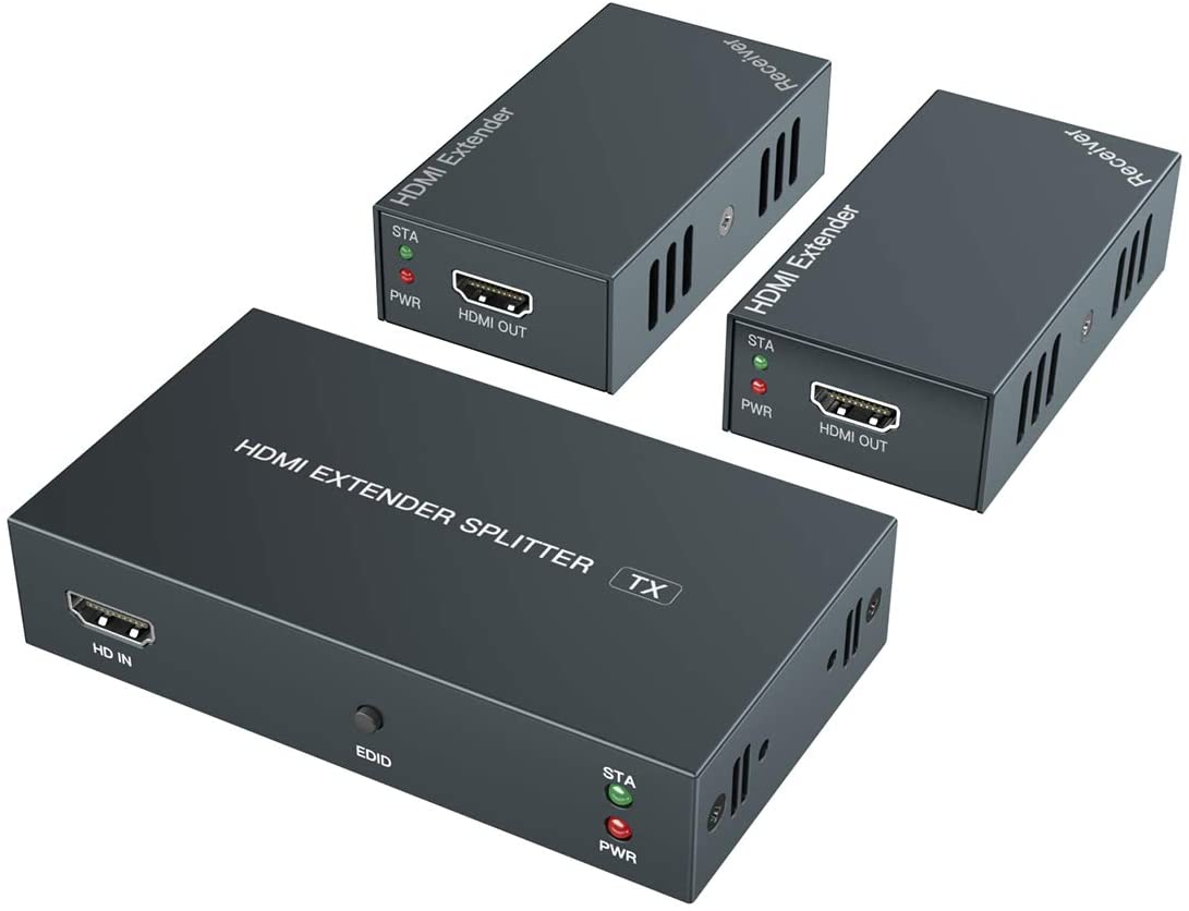 HDMI-сплиттер 1x4 через Ethernet, 1080P, 50 м