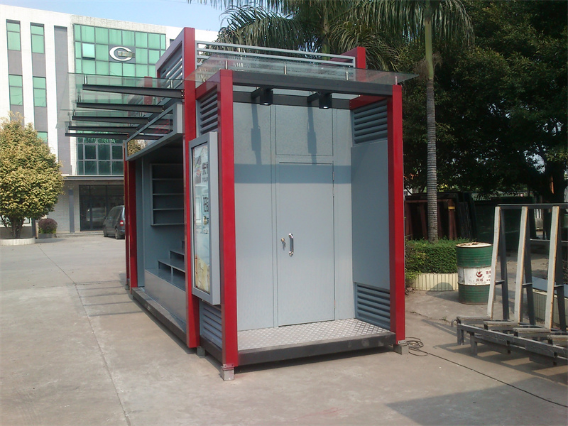 OEM Accepted Outdoor Food Kiosk with Galvanized Mild Steel