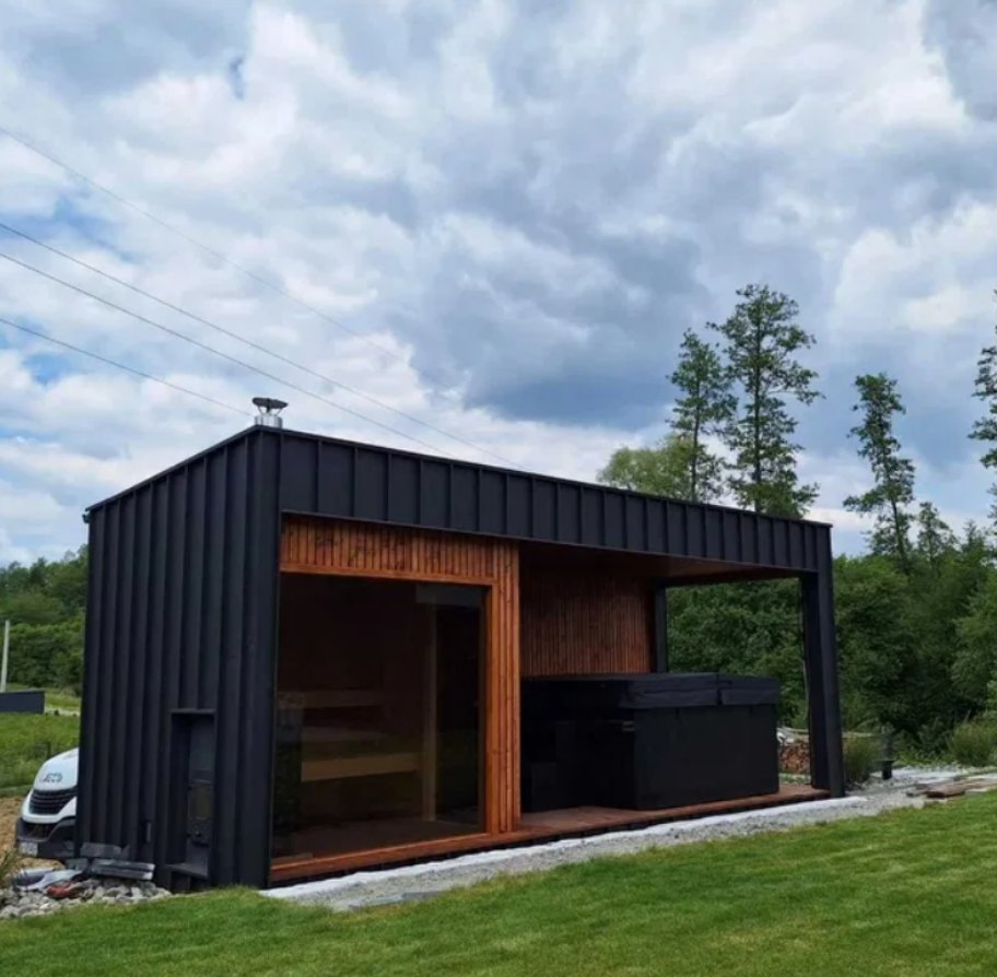 Финская сауна на 4 персоны из кедра и секвойи