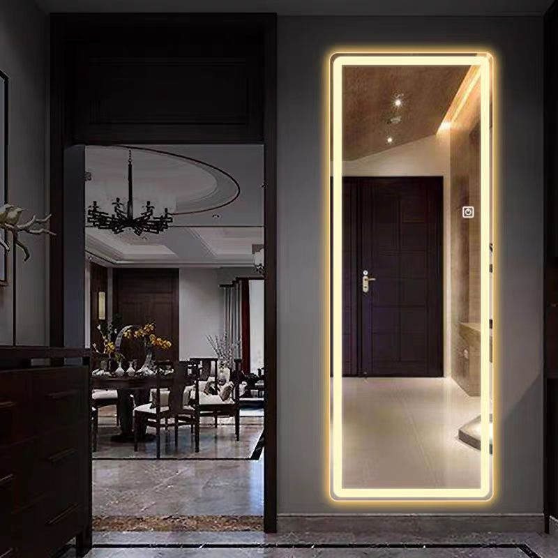 Customized Full-Length Body Touch Screen LED Illuminated Rectangle Smart Wall Mirror