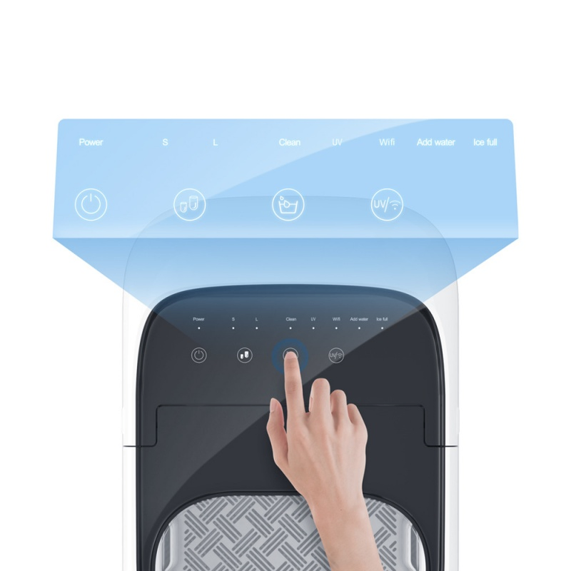 Compact Commercial Ice Machine for Bottled Water and More