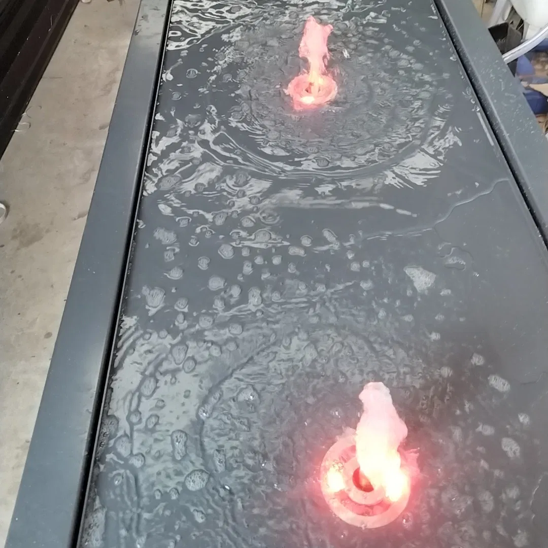 Outdoor Rectangular Water Feature/Fountain Aluminium Water Table 400X100X40cm