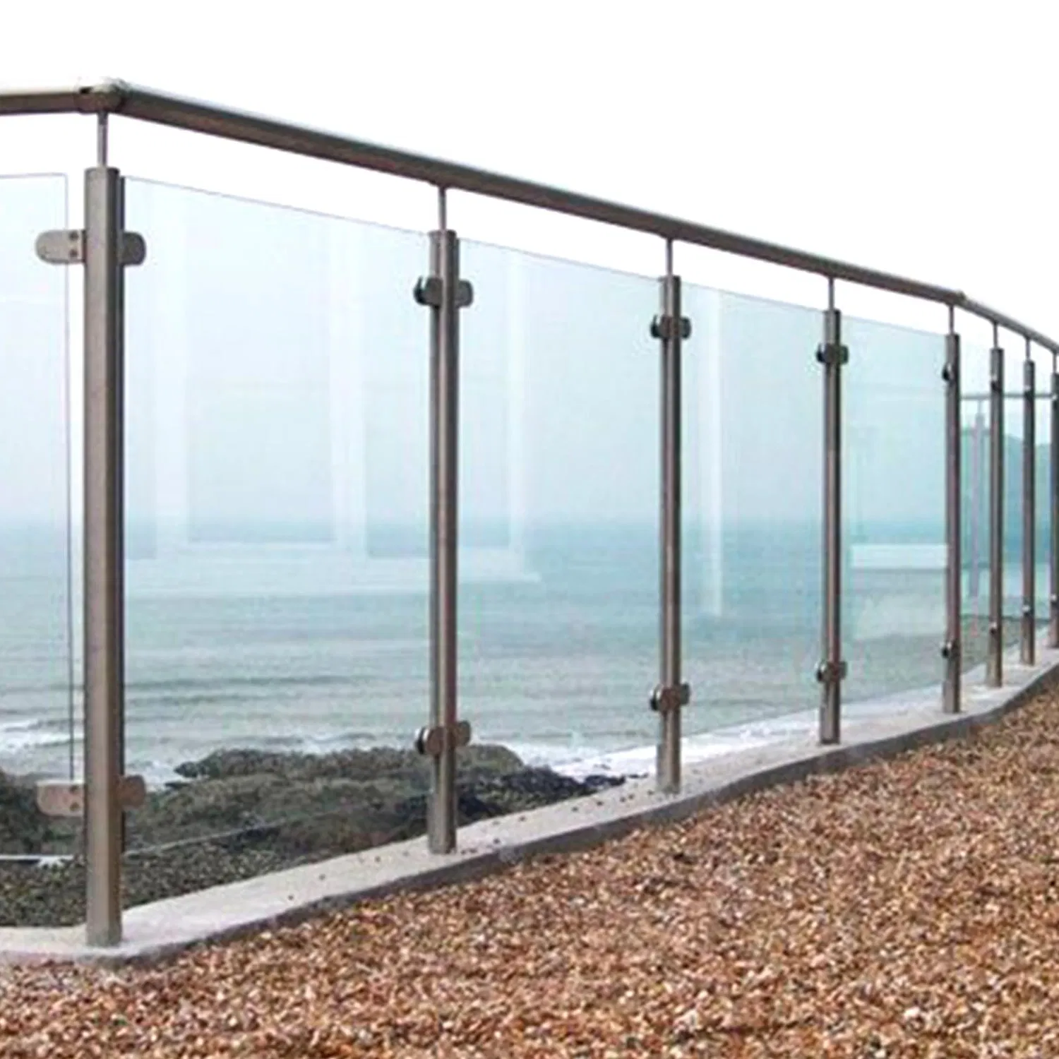 High Quality Indoor Inox Stair Handrail System for Balustrade