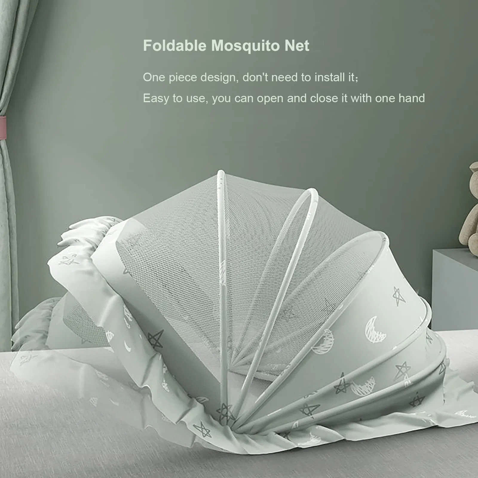 Mosquito Net Baby Bed Tent Portable Foldable Bottomless Crib Net