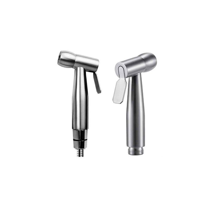 Stainless Steel Hand Held Bidet Hand Shower Set in Bathroom Toilet Seat Attachment