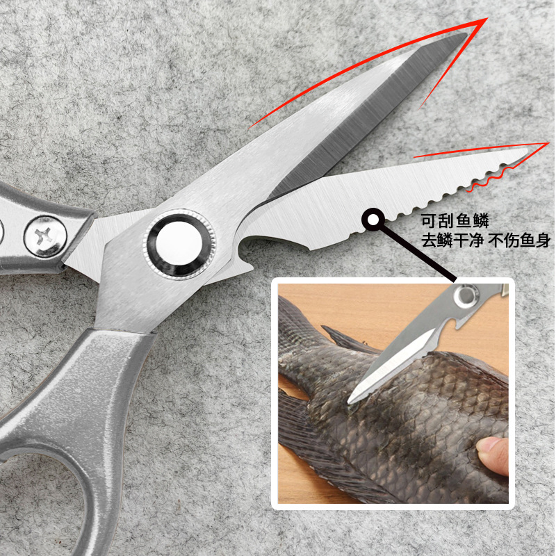 Kitchen Ware Scissors with Beer Bottle Opener