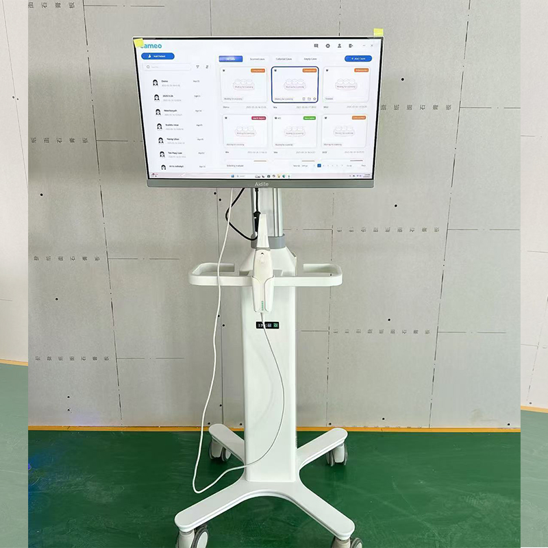 Dental Clinic Computer Trolley Workstation with All-in-One PC Dental Trolley Medical Trolley