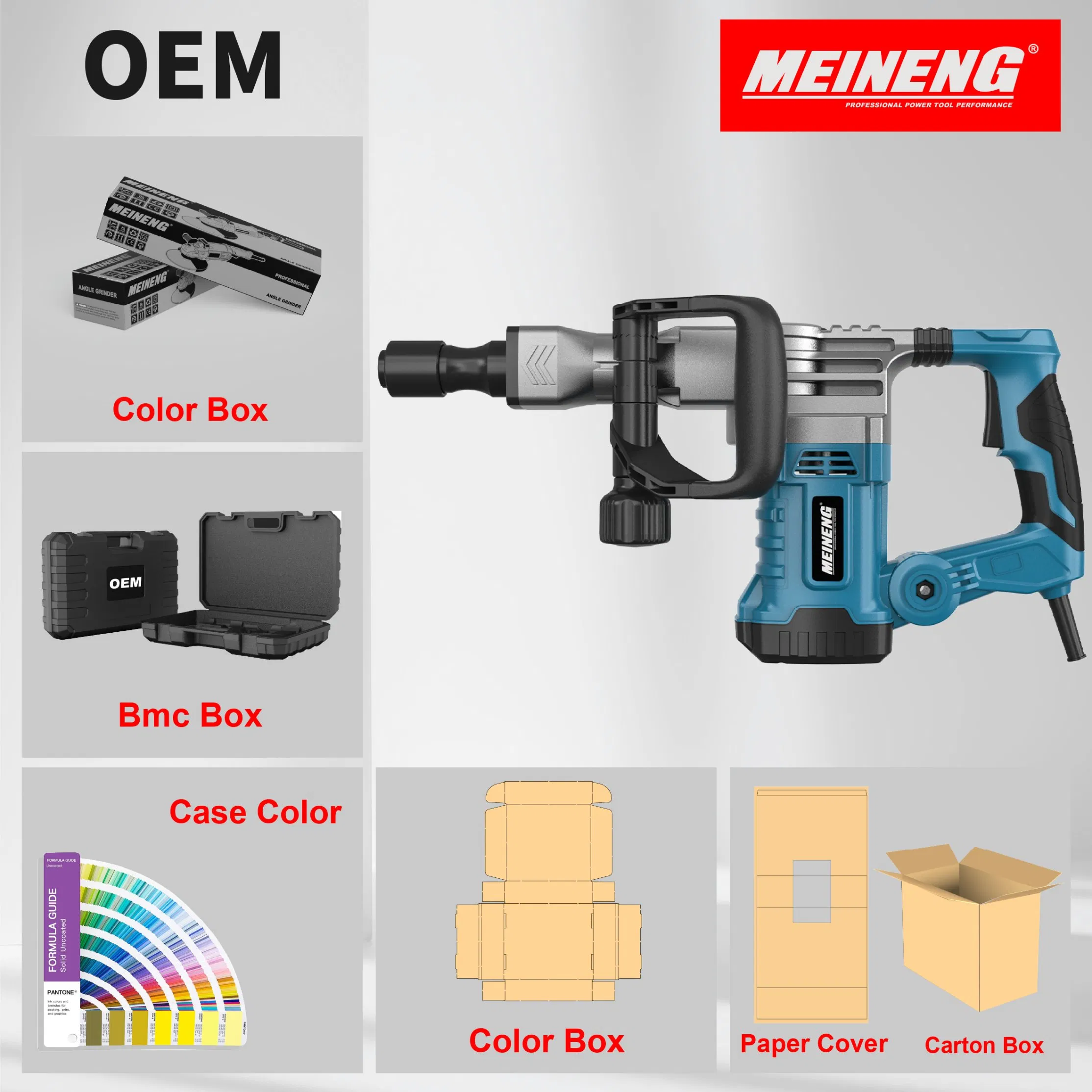 Отбойный молоток Demolition Hammer 1580W с контролем вибрации
