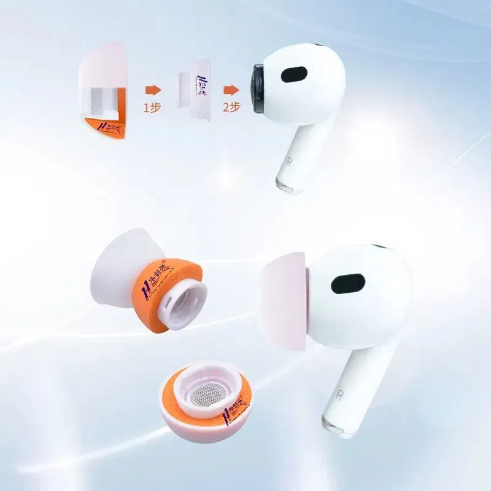 Силиконовые насадки для AirPods Pro с шумоподавлением