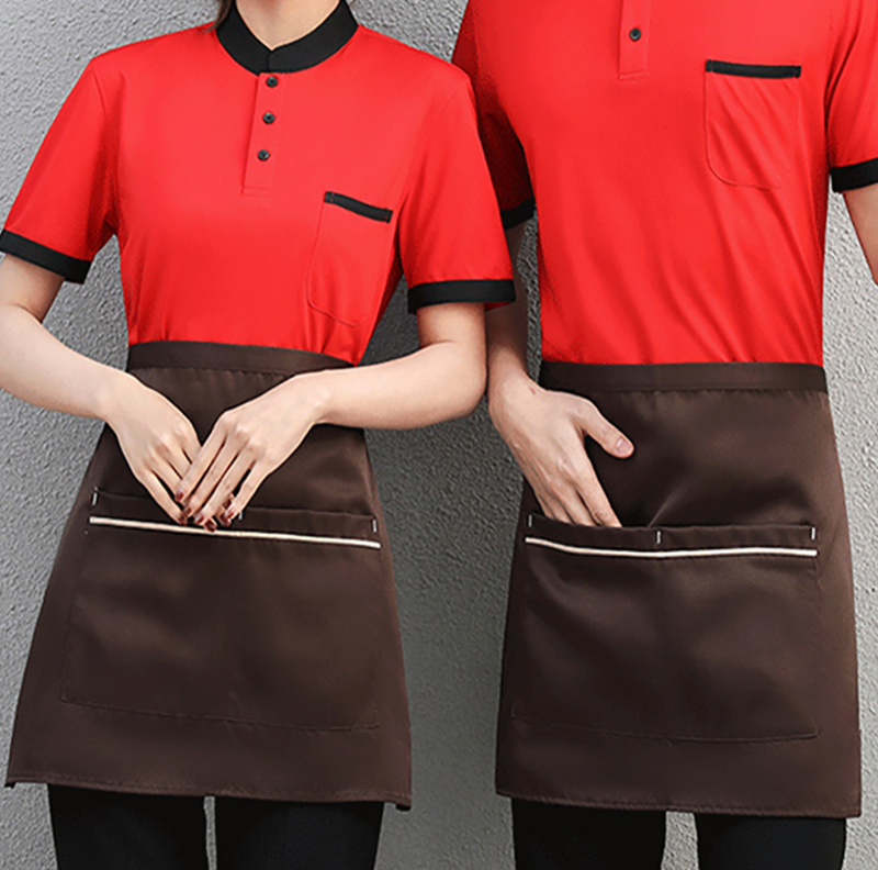 Custom Waist Apron Restaurant Waitress Waiter Half Aprons