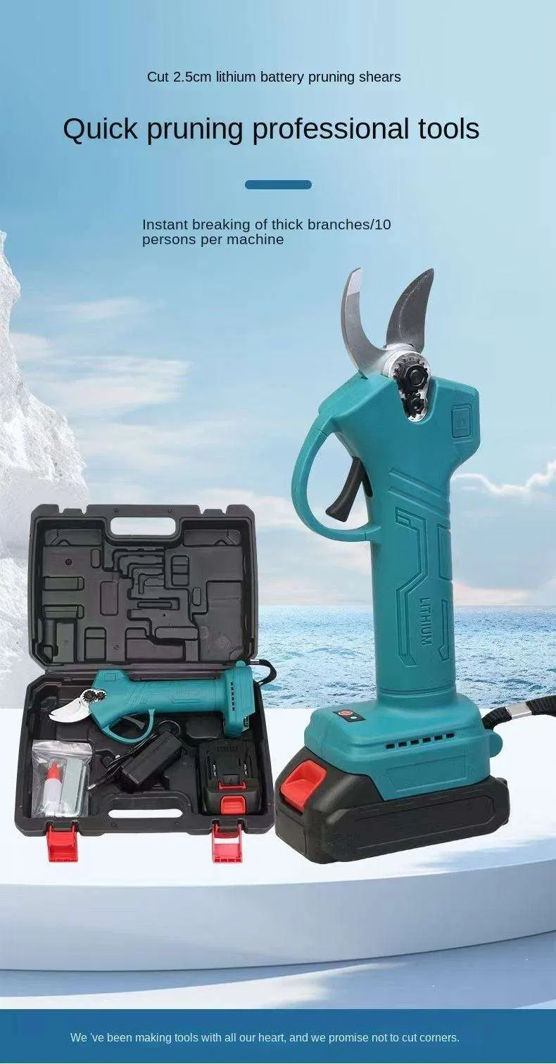 Powerful Cordless Electric Pruning Shears with Telescopic Reach