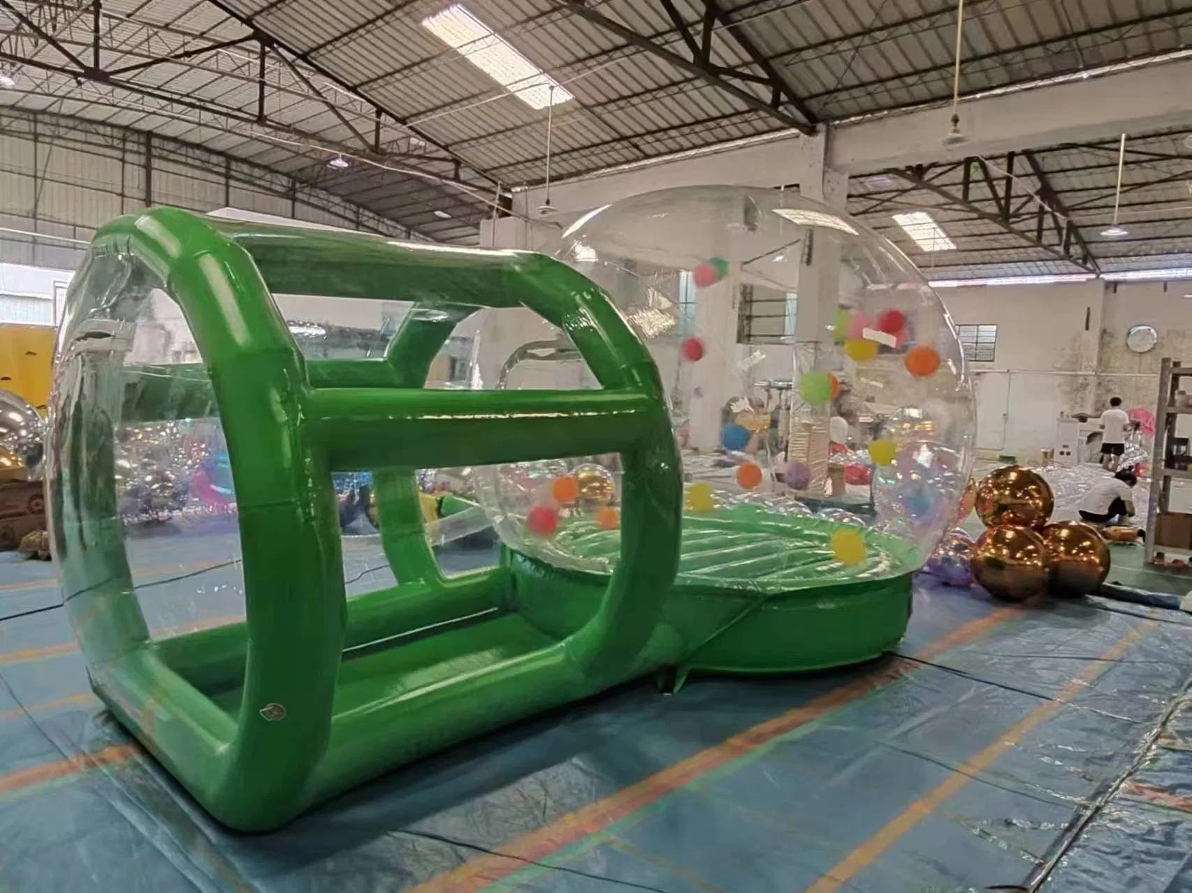 Inflatable Commercial Grade Two Room PVC Clear Eco Dome Camping Bubble Tent
