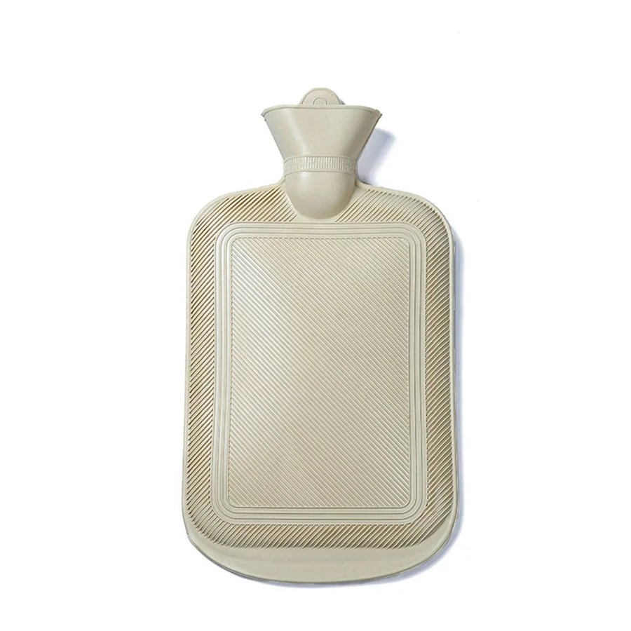 Reusable Mercerized Explosive-Proof Bottle 500ml 1L 2L Covered Electric Rubber Silicone Hot Water Bag with Fleece Cover