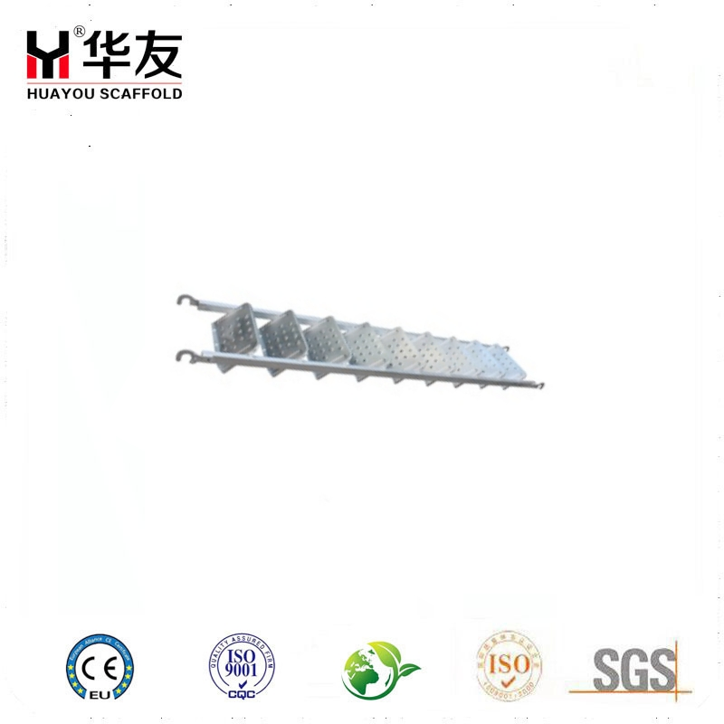 Construction Galvanized Steel Stair Case Step Ladder for Scaffolding System