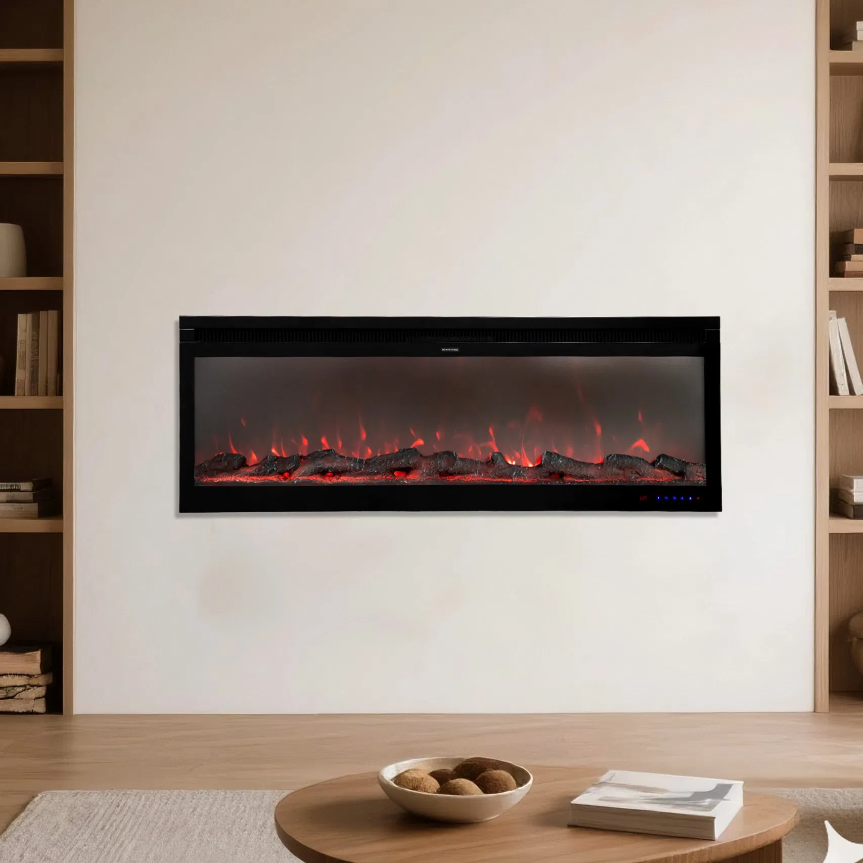 Quality Assurance LED Electric Fireplace with WiFi Voice Control Manufacturer Wholesale