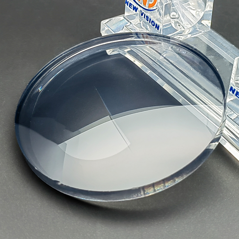 1.523 Sfft Photo Grey Flat Top Bifocal Mineral Pgx Optical Eyeglasses Lens