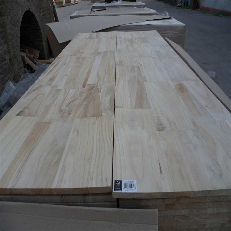China Factory Direct Sales Paulownia /Pine/Poplar Solid Wood Panels Finger Joint Board Edge Glued Board