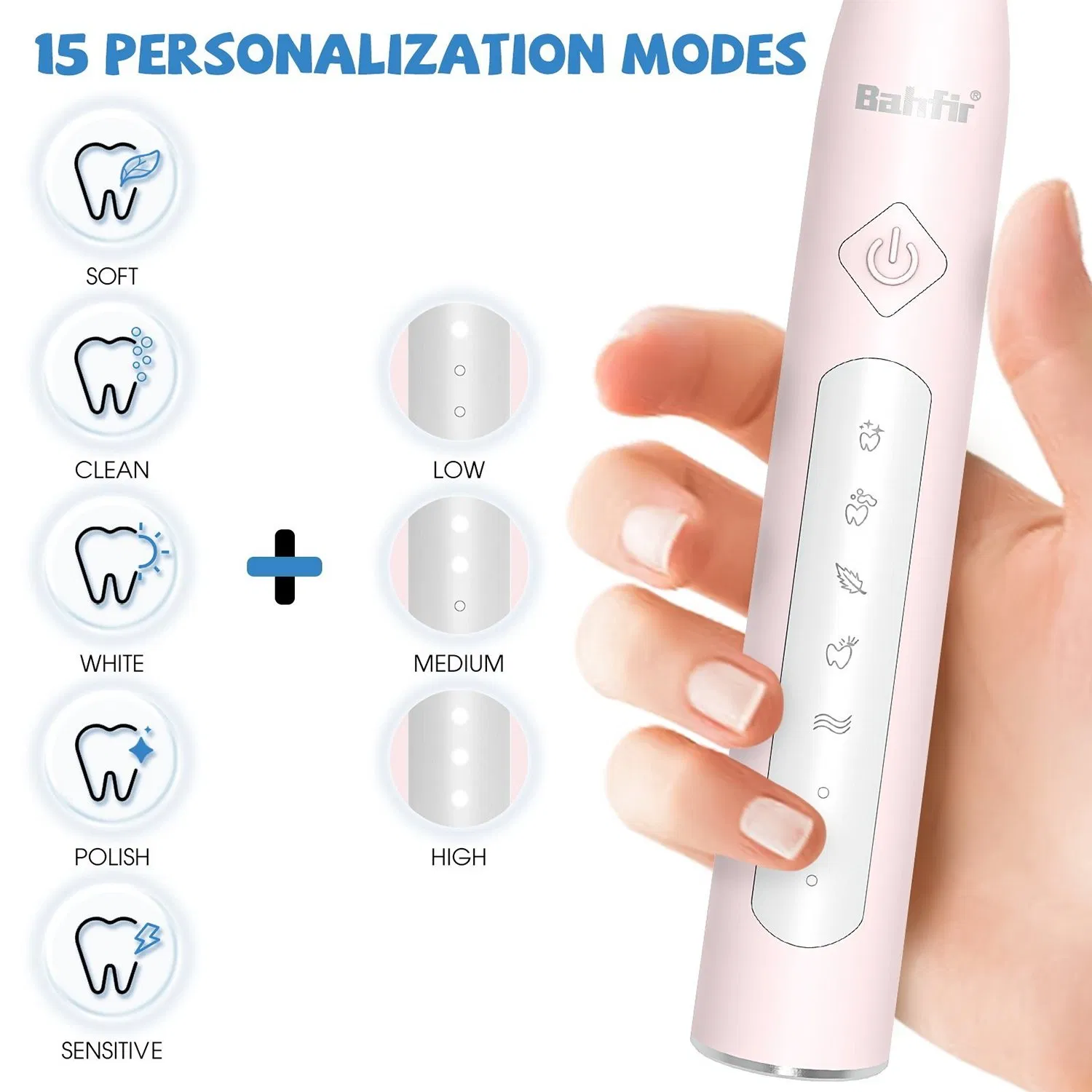 Fast Charging 5 Modes Oral Care Whitening Electric Toothbrush for Adult
