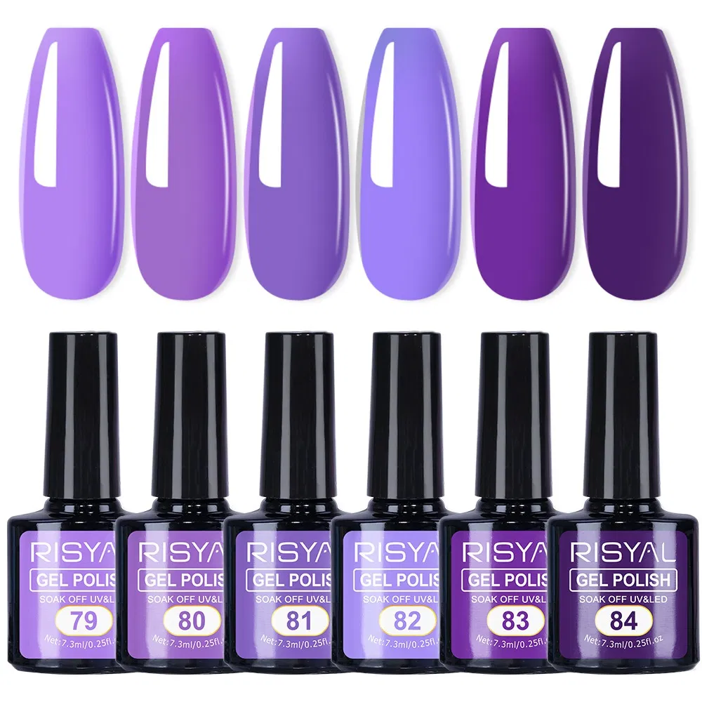 Non-Yellowing 12 Colors Black White UV Gel Nail Polish for Professional Salon Manicure Kit