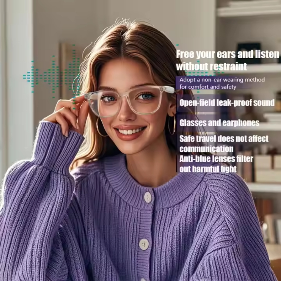 GS03 Women Smart Glass Polarized Ultraviolet Rays Music Sunglass