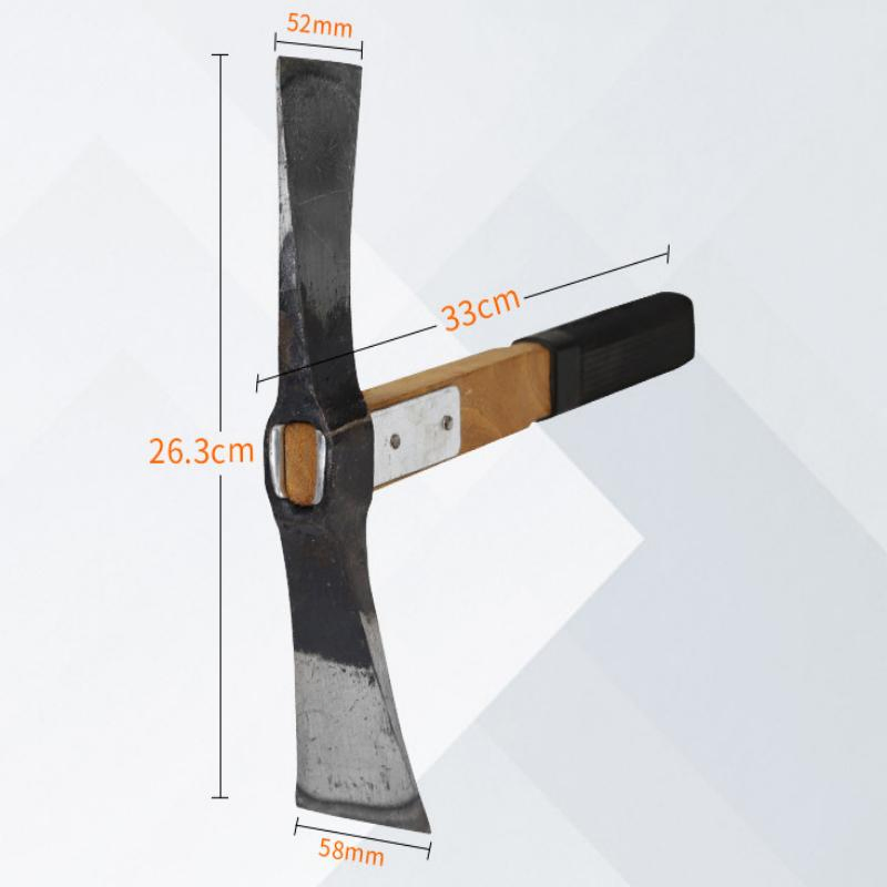 Best Quality Two Way Pickaxe with Carbon Steel Heat-Treated Hardwood Handle