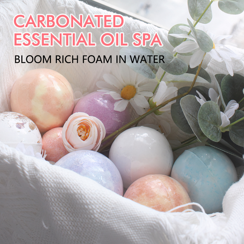 Hot-Selling All Natural Organic Ingredient Bubble Vegan Colorful Balls SPA Handmade Bath Bombs