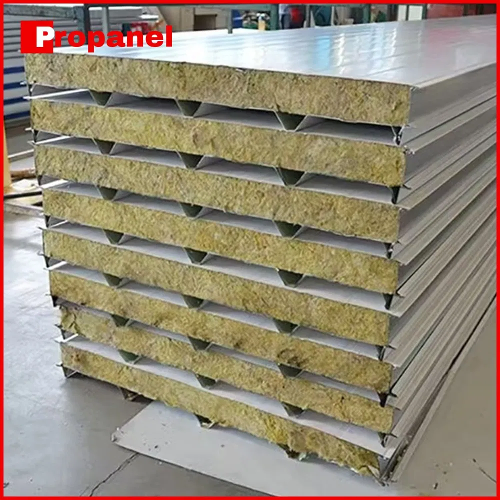 40mm/50mm/75mm/100mm PIR/PU/EPS/Rock Wool Board Insulated Cold Room SIP Panel Freezer Insulation Sandwich Wall Panel