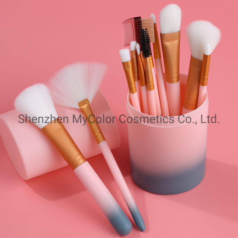 OEM 12PCS Make up Brush Set Cruelty-Free Powder Blush Foundation Brush