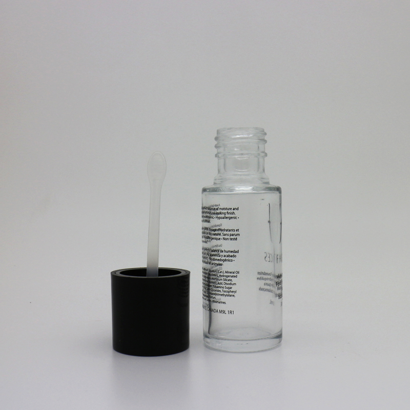 Popular Clear Glass Bottle with Brush Cap for Concealer