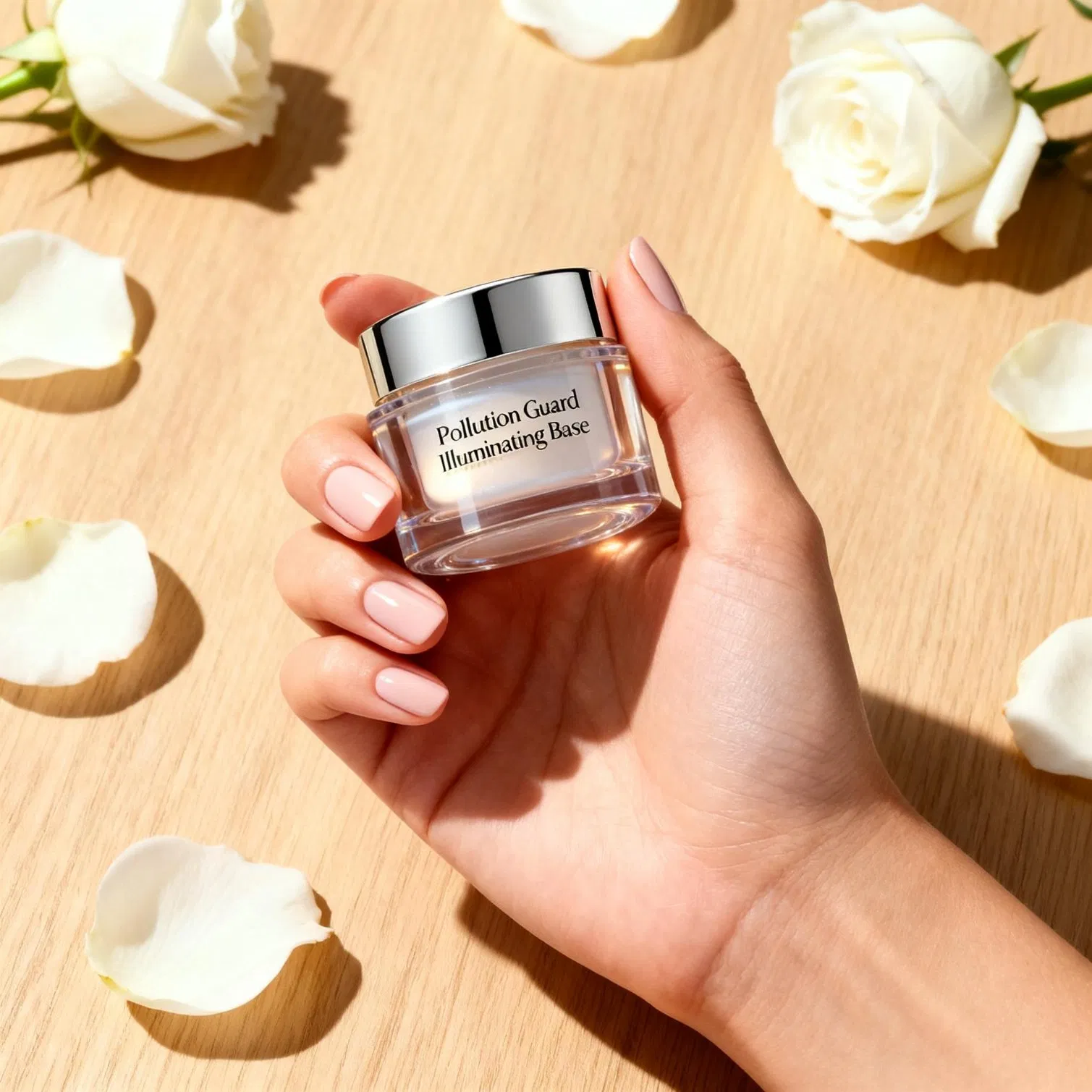 Barrier Fortifying and Hydrating Defense Face Cream with Purslane Extract and Sodium Hyaluronate for Weakened Skin