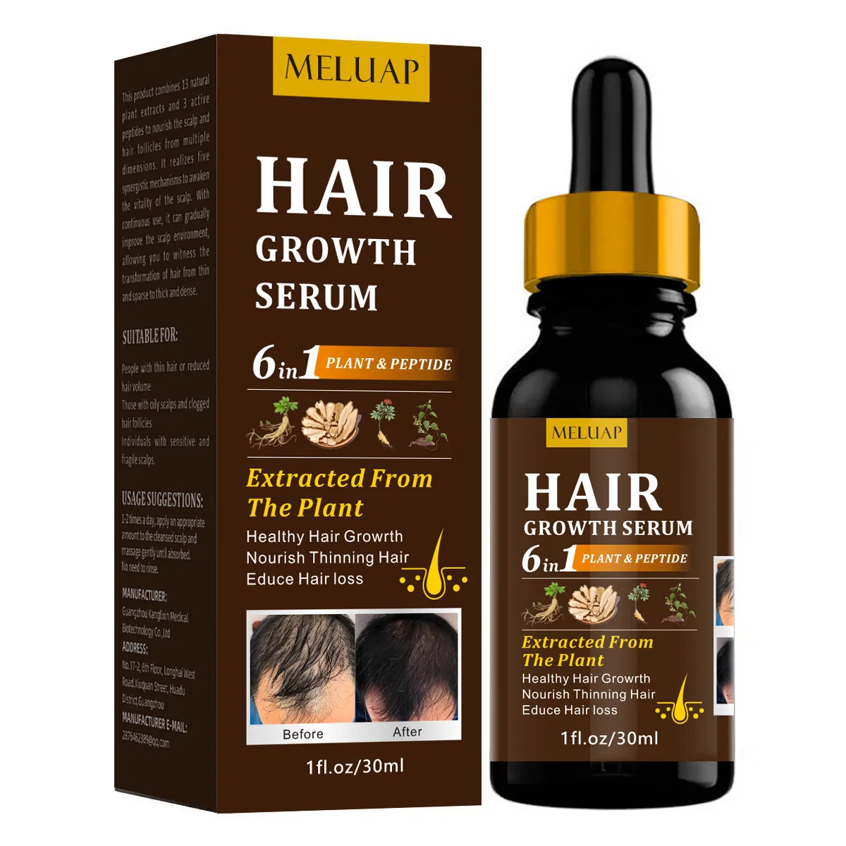 Factory Private Label 100% Natural Rosemary Hair Growth Serum Growth Hair Treatment Improve Fast Hair Growth Oil