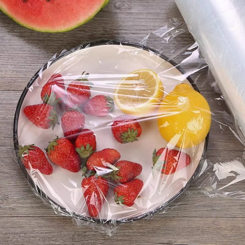 Compostable Biodegradable Bag Roll Food Microwave Fresh Cling Wrap for Home