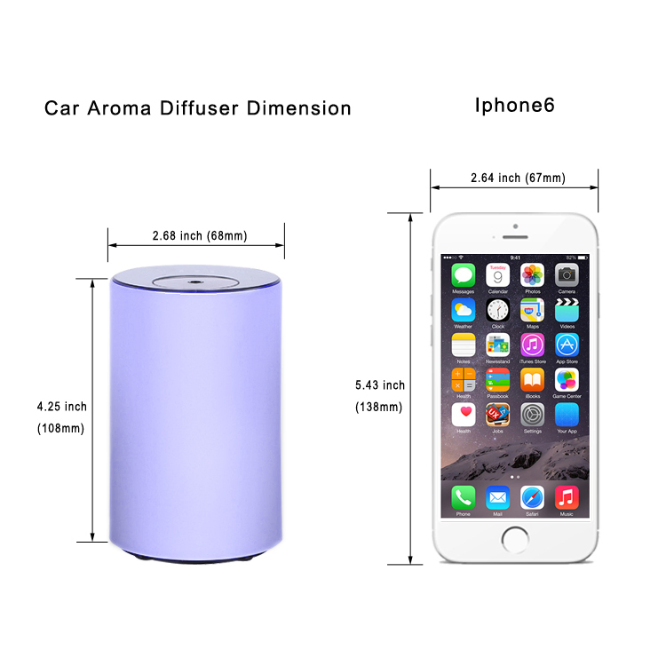 Fashion Electric USB Essential Oil Car Aromatherapy Diffuser