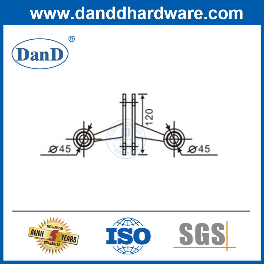 Customized Glass Door Hinge Walls Fitting Stainless Steel Glass Spider