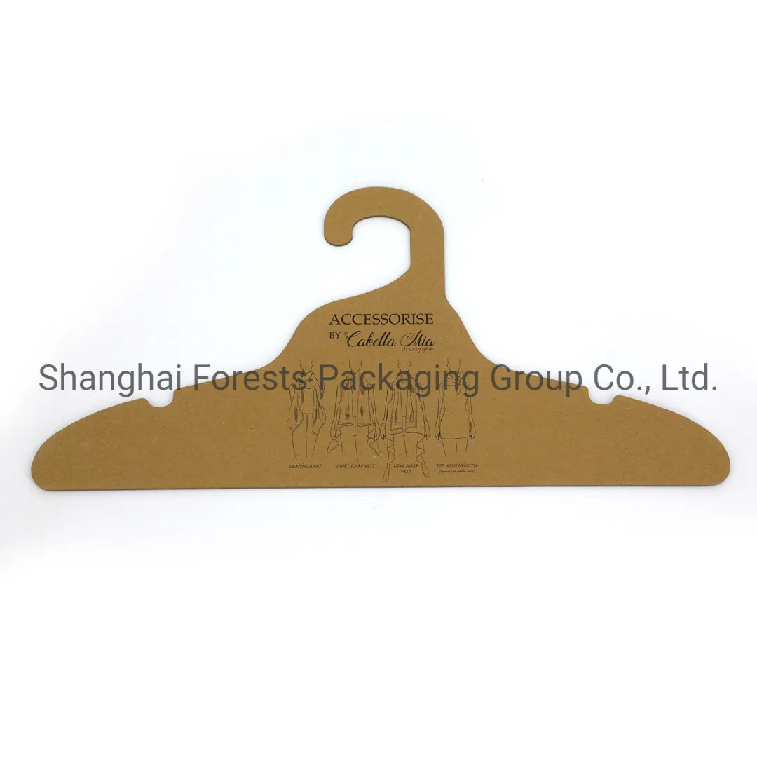 Recycled Eco-Friendly Custom Printed Cardboard Paper Suit Coat Clothes Pet Clothes Cardboard Paper Hanger
