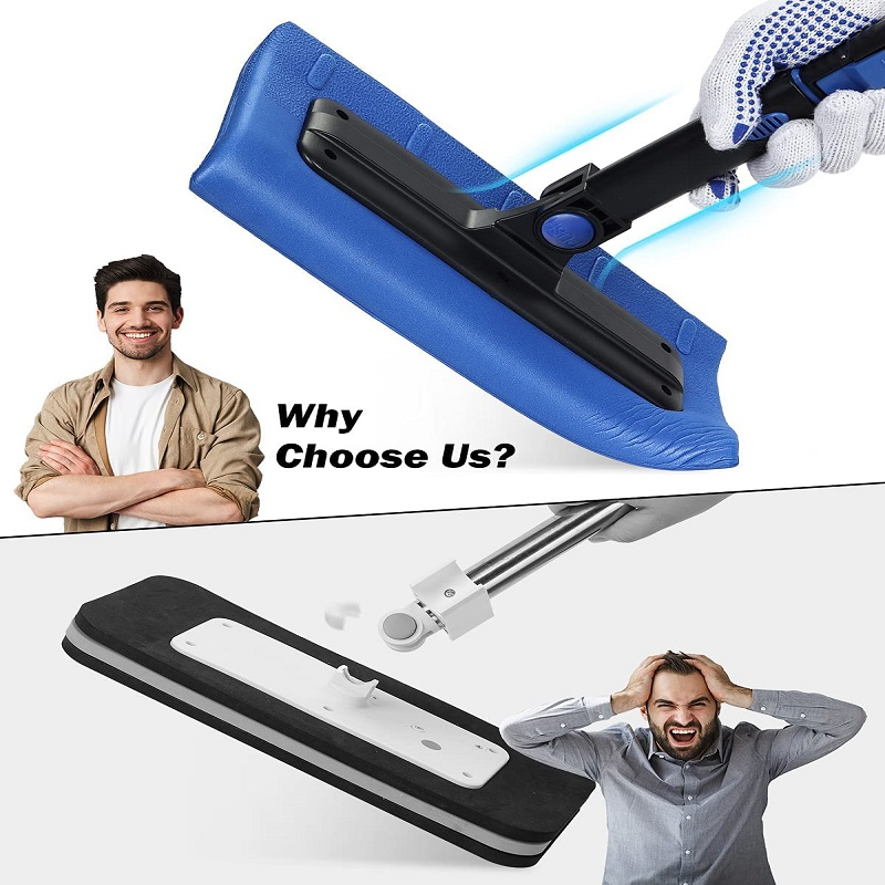 Extendable Snow Broom Brush Foam Handle 270 Degree Rotatable Snow Cleaner Car Snow Shovel Pusher