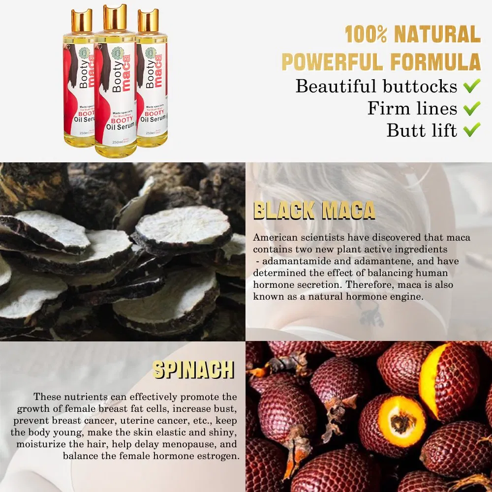 Big Butt and Plump Buttock Enhanced Massage Oil Promotes Absorption of Plump Butt Essential Oil