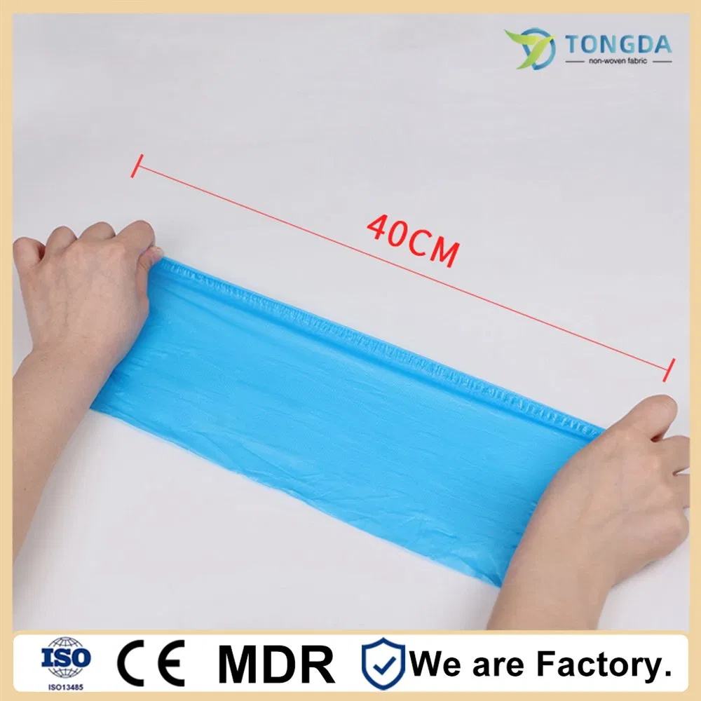 Disposable CPE Waterproof Workshop/Home Hospitality Dustproof Shoe Cover