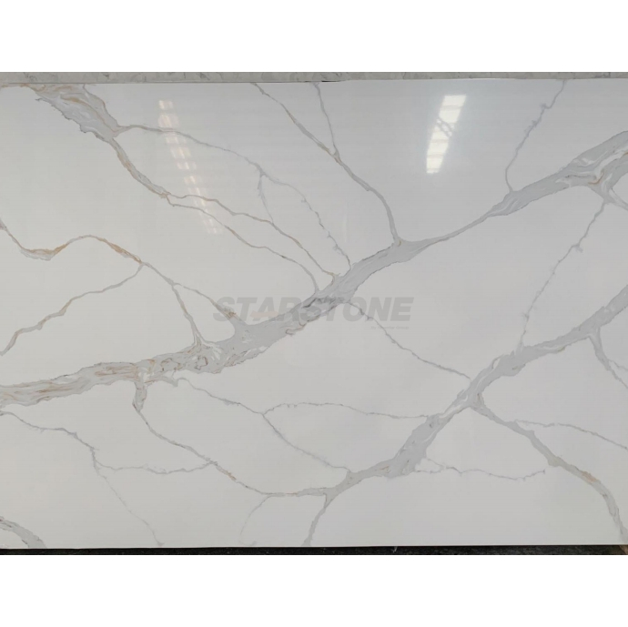 Artificial White Modern Wall Floor Tile Marble Slab Sintered Stone